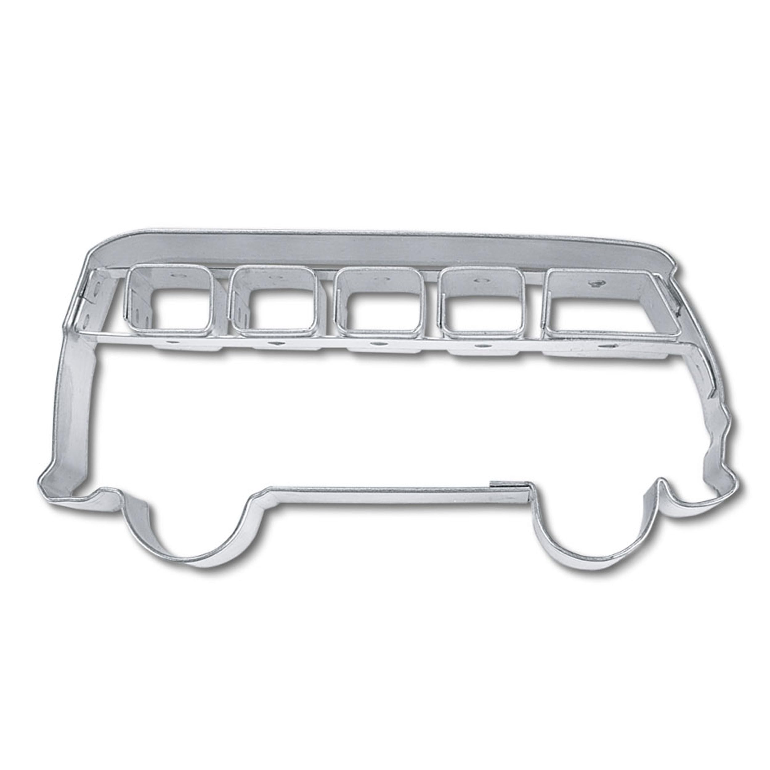 Staedter Bus Shape Cookie Cutter, Silver