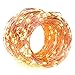 String Lights, Oak Leaf 12 Set of Micro 30 LEDs Super Bright Warm White Wire Rope Lights Battery Operated on 9.8 Ft Long Copper Color Ultra Thin String Copper Wire For Home Bedroom Party Wedding­
