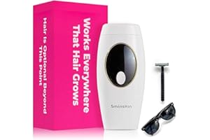 5minskin Hair Laser Removal Handset 2.0 IPL - Hair Removal Device for Women and Men, Facial and Body Hair Remover At Home, Light Based Hair Removal, 999,999 Flashes Safe & Painless Machine