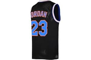 OTHERCRAZY Mens Basketball Jersey #23 Space Movie Jersey White/Black/Blue