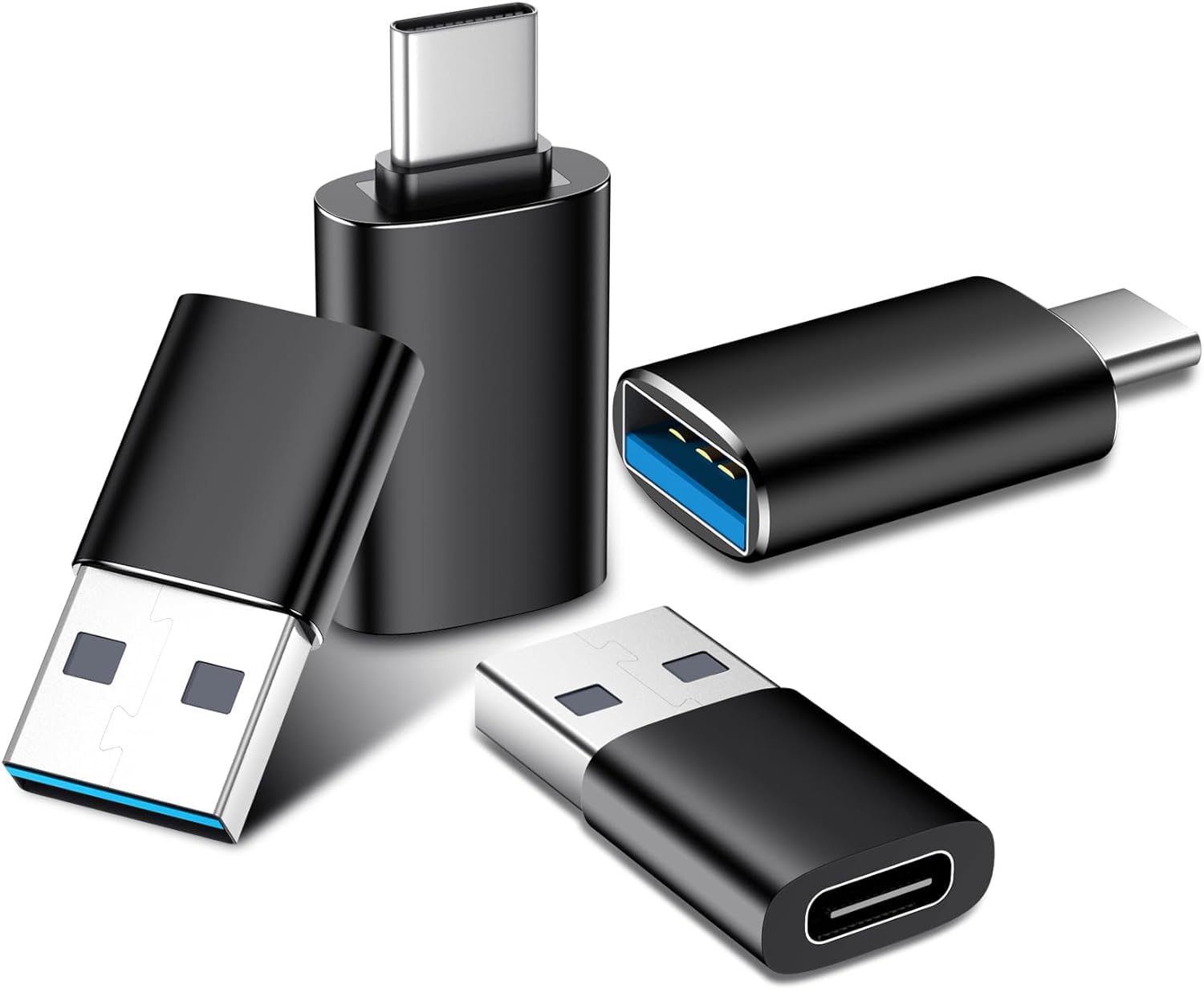 Photo 1 of Temdan USB to USB C Adapter for iPhone 16 Charger 4 Pack,USBC Female to A Male OTG Type C Converter for Apple Watch Ultra iWatch 7 8 9 10,iPhone 16 15 14 13 Plus Pro Max,AirPods,iPad,Car,Samsung S24