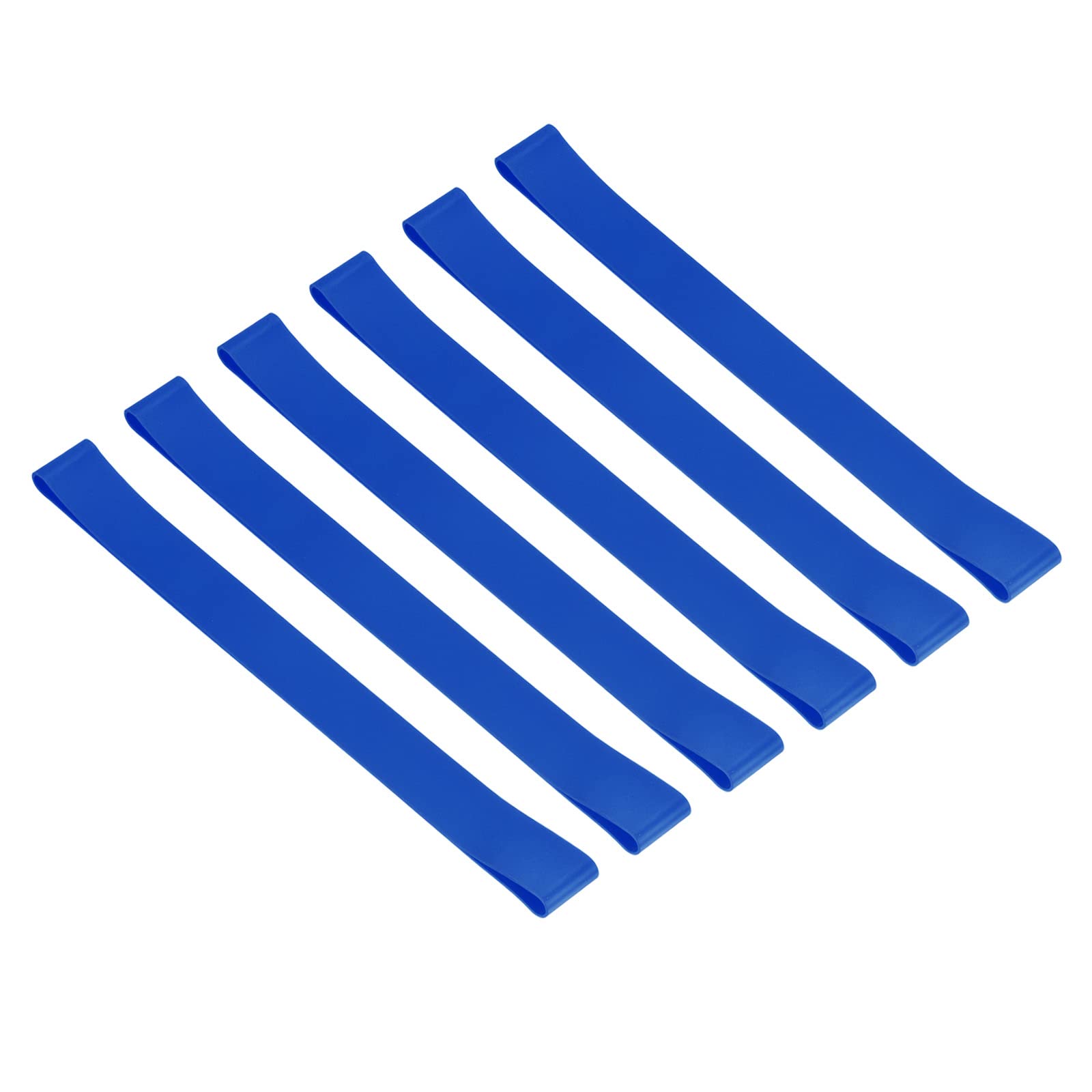 PATIKIL Towel Bands, 6 Pack Elastic Beach Chair Towel Clips Windproof Towel Holder Silicone Rubber Bands Straps for Beach Pool Cruise Chairs, Blue