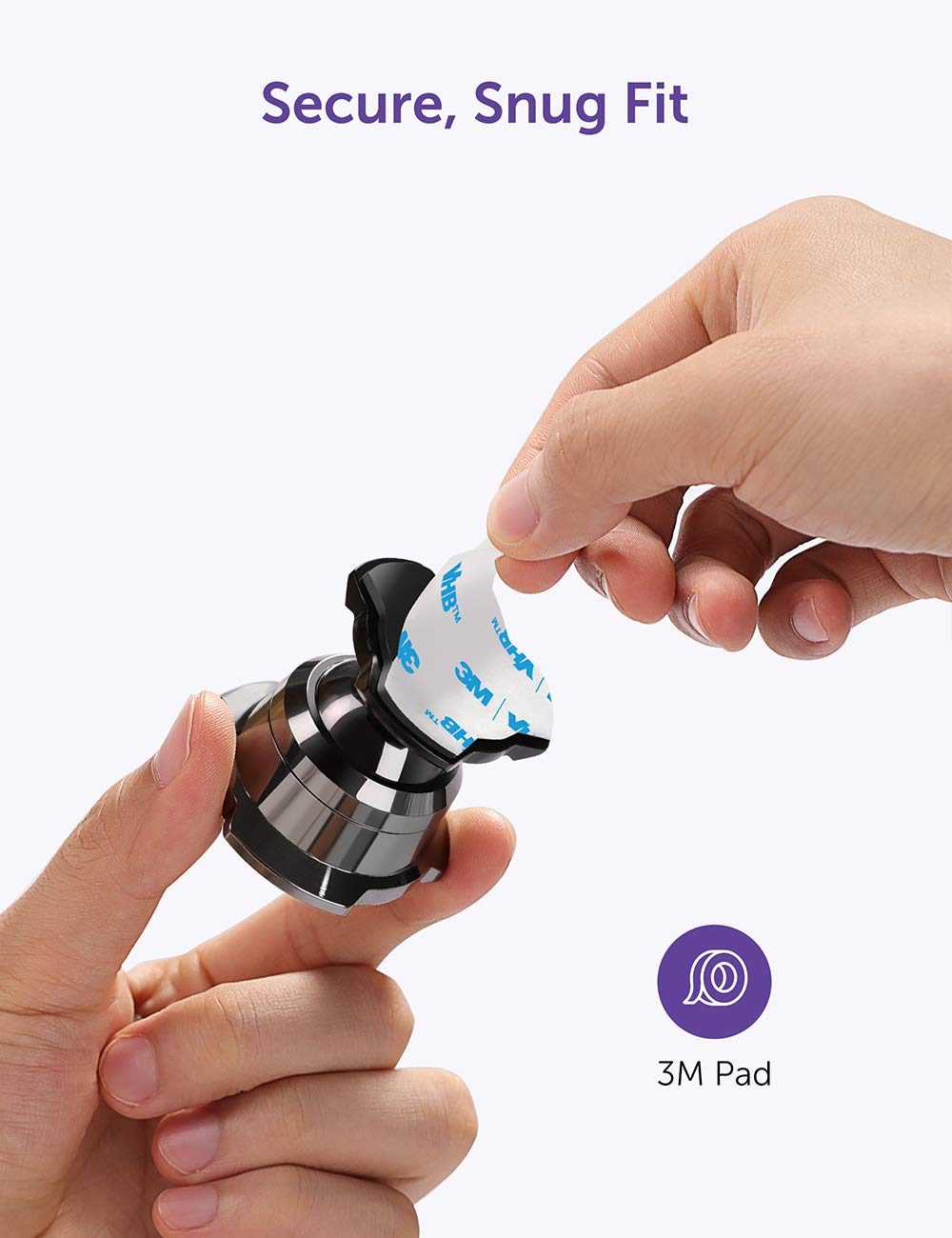 Magnetic Phone Car Mount, VAVA Phone Holder for Car, Car Cell Phone Holder, Car Phone Mount, Compatible with iPhone Xs Max XR X 8 7 Plus Galaxy S10 S9 S8 Plus Note 9 8 Google Nexus LG HTC and More