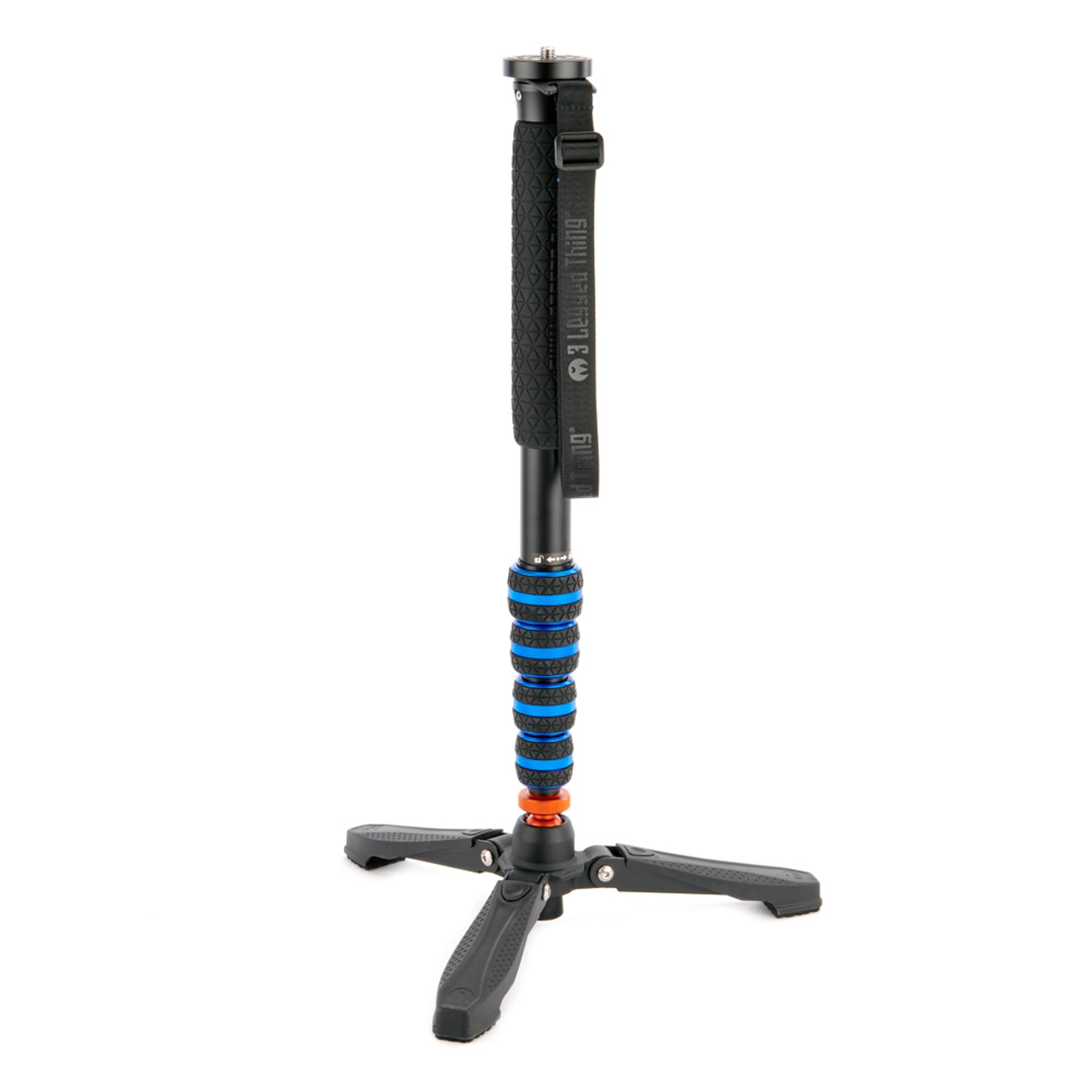 3 Legged Thing Punks Taylor 2.0 Magnesium Alloy Monopod Kit - Travel-Friendly Camera Monopod for Photographers & Videographers (TAYLORKITBLUE2.0)