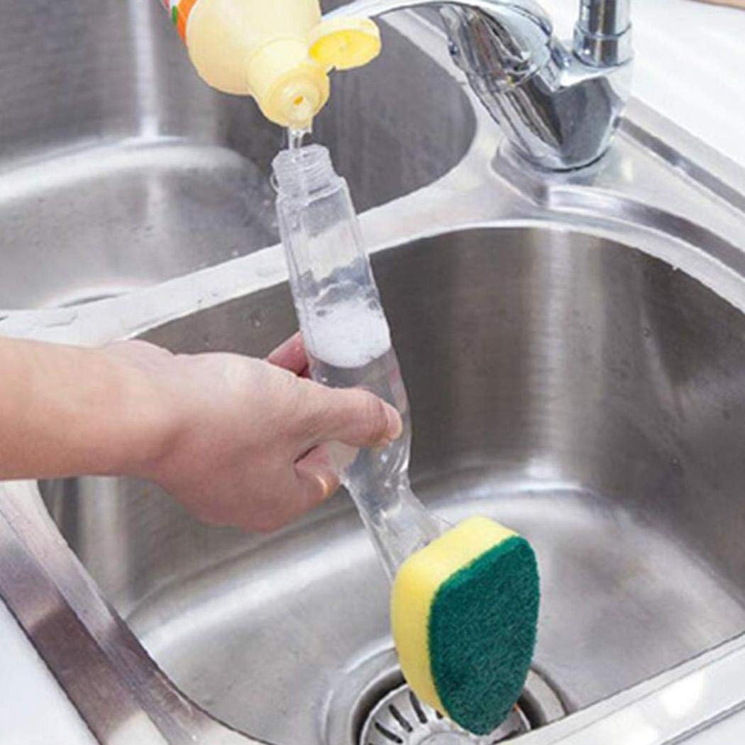 Pagacat New Non-sticky Dishwashing Multi-functional Dishwashing Sponge Brushes