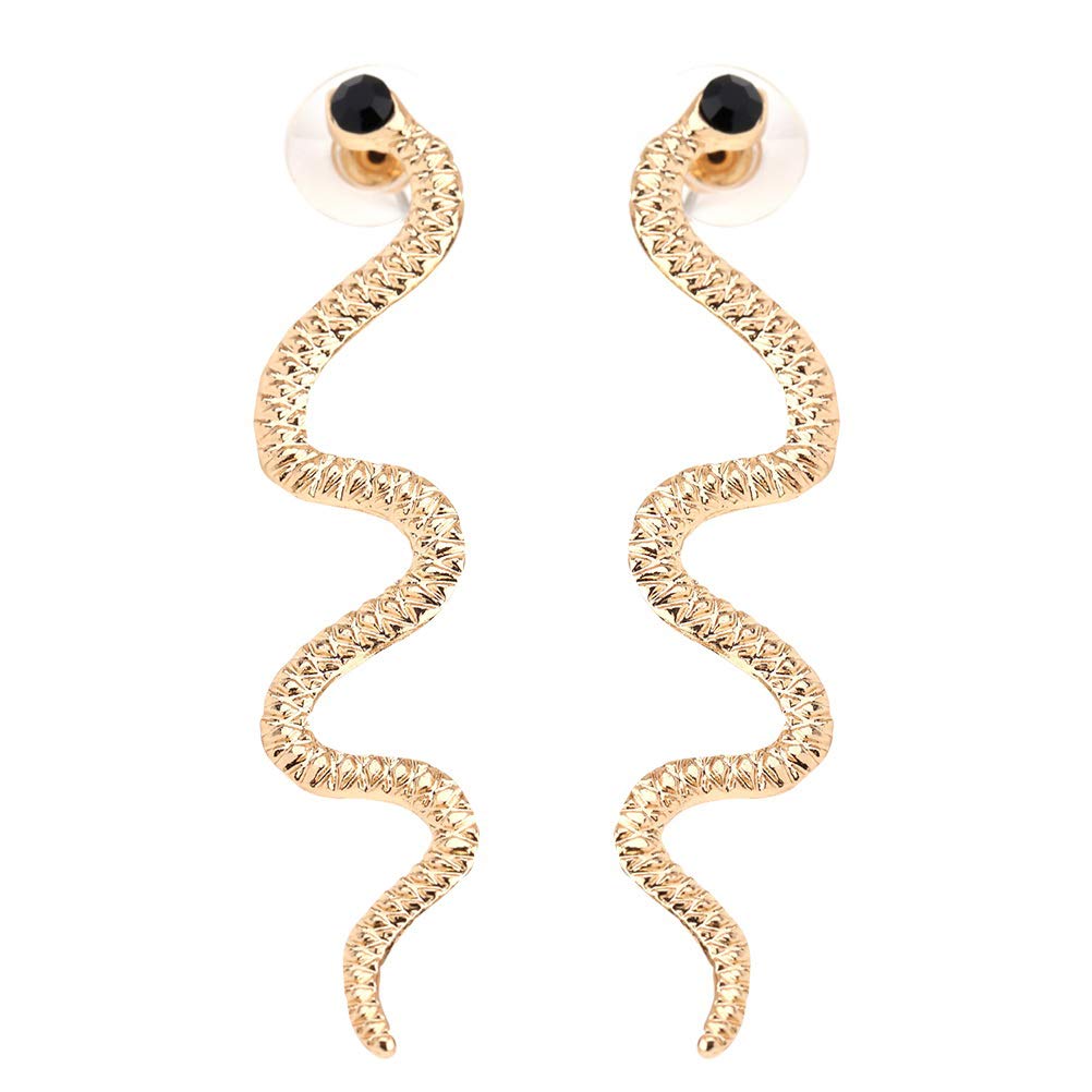 Holibanna Snake Earrings Dangle Fashion Earrings for Women Creative Serpent Design Lightweight Ear Jewelry Gift