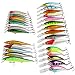 Shelure Minnow Fishing Lures for Bass Trout Sinking Crankbaits Jerkbaits Saltwater Hard Lure (A2 Series)