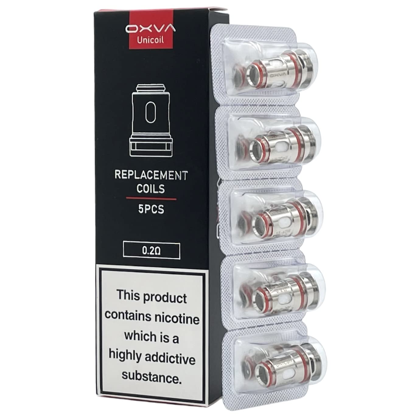 OXVA Origin X Unicoil PK/5 (0.2 Ohm) No Tobacco No Nicotine