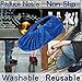 Benozit 4 Pairs Reusable Shoe Covers for Indoors, Shoe Protectors Covers, Non Slip and Washable, Fits Up for US Women's 7.5-9.5, Men's 6-9.5