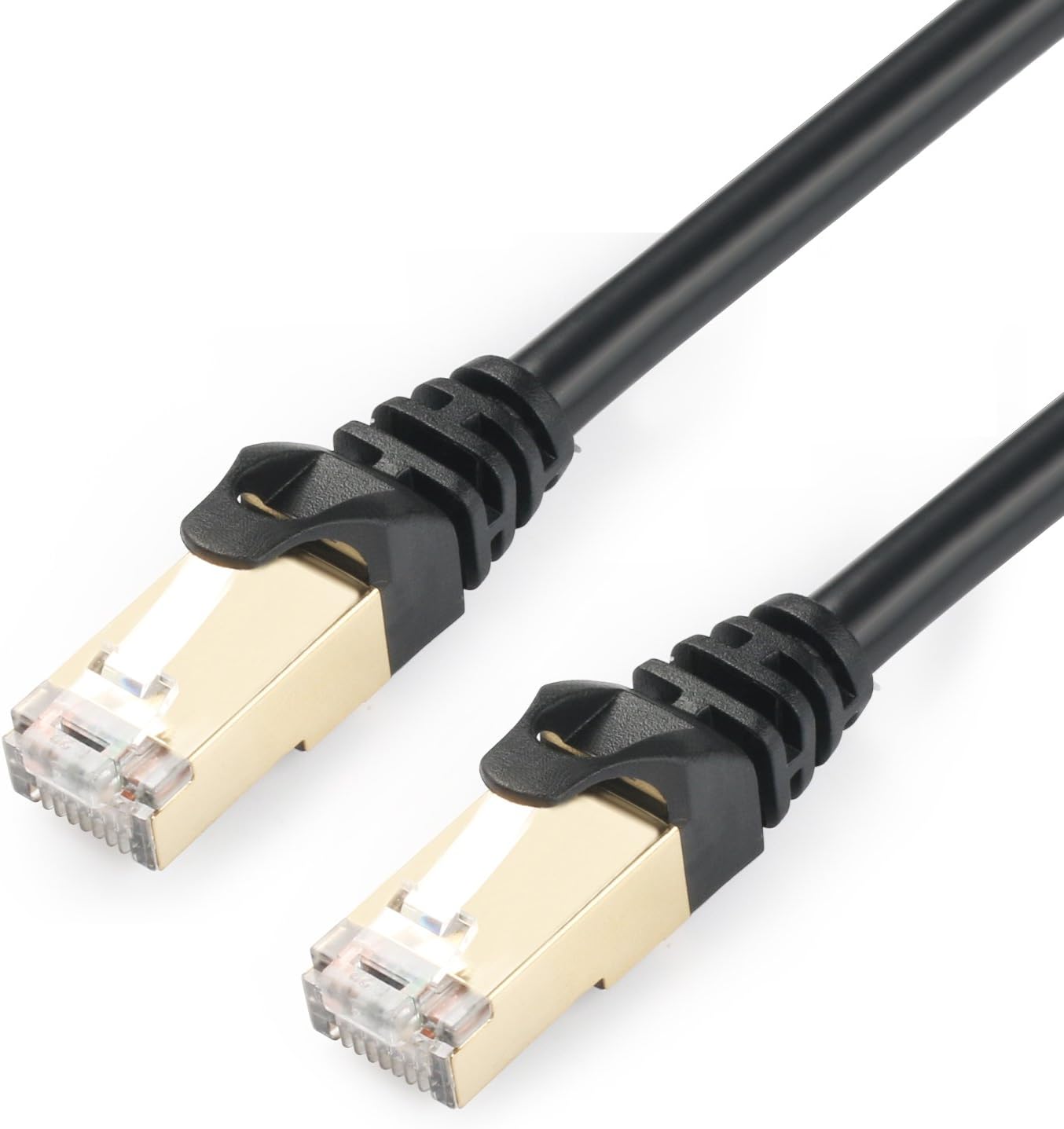 Tainston Ethernet Cable(6 Feet) Cat7 Network Cord Patch Cable SSTP/SFTP Double Shielded 10 Gigabit 600MHz LAN Cable