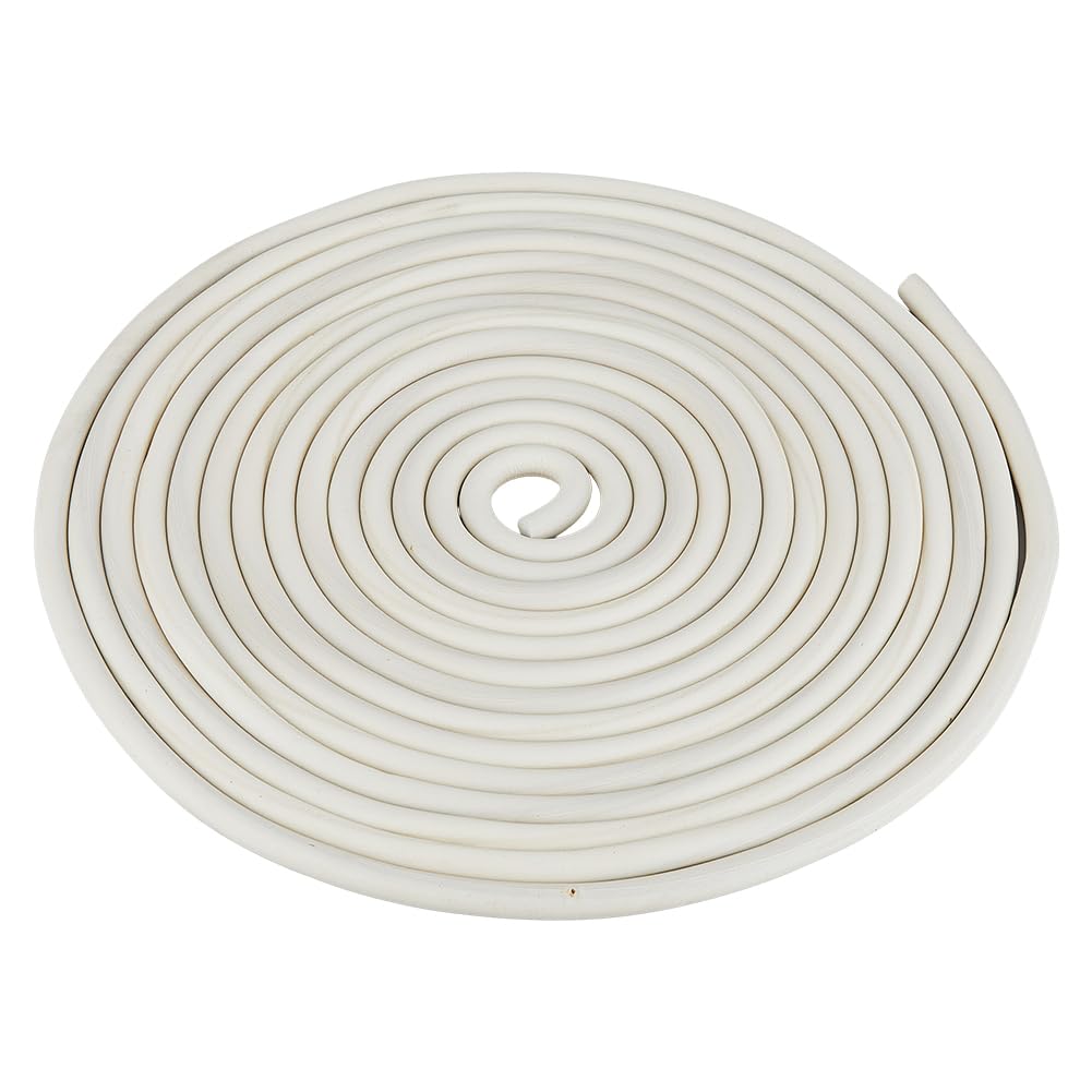 SUPERFINDINGS 26.24FT/8m EPDM Sealing Strip Backer Rod Caulk Saver for Gaps White Rubber Backing Rod Joint Filler 0.39'' Diameter Foam Rubber Weather Stripping Suitable for Most Cracks
