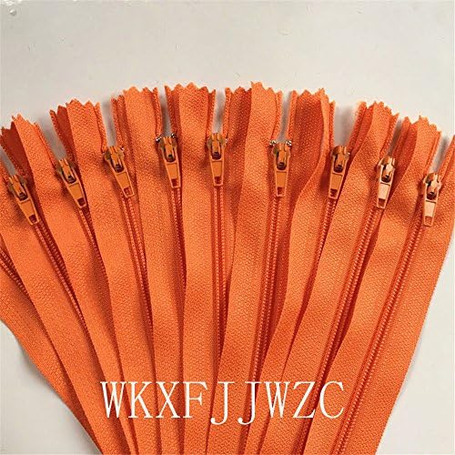 WKXFJJWZC 40pcs Mix Nylon Coil Zippers Tailor Sewer Craft (23.6 Inch) 60cm Crafter's &amp;FGDQRS (23.6 inch, Orange)