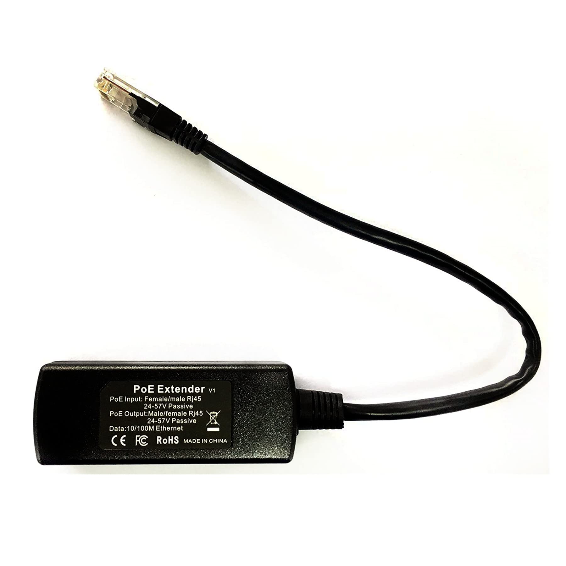 PoE World POE Extender - Passive Power Over Ethernet Extender Up to 328ft (100mtrs), Low Insertion Loss for 24 Volt to 56 Volt Application