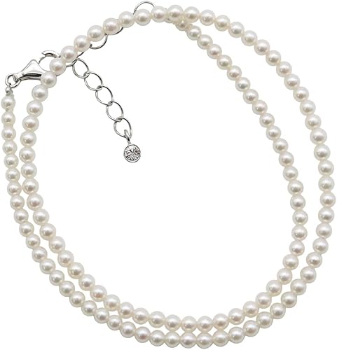 Amazon 真珠 パール ネックレス あこや真珠 パールネックレス 3mm 3 5mm ベビーパール ホワイトピンクカラー シルバー アコヤ本真珠 カジュアル ネックレス 通販