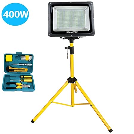 FNHGNG Foco LED Proyector Exterior, 400W, 9000 Lúmenes, 900LEDs ...