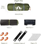 Night Cat Waterproof Camping Tent 1-2 Person Lightweight Easy Setup view 8