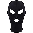 Miayon Zentai Hood Mask Full Cover Spandex Mask Open Eye & Mouth Elastic Breathable Mask for Halloween Cosplay Costume Unisex