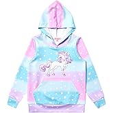 QPANCY Hoodie for Girls Unicorn Sweatshirts Cotton Fall Winter Shirts Clothes