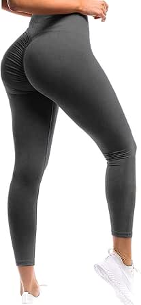 Amazon.com: Seasum - Leggings para mujer, con trasero corrugado, para yoga,  cintura alta, entrenamiento deportivo, fitness, gimnasio : Ropa, Zapatos y  Joyería