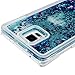 Note 4 Case,Galaxy Note 4 Case - Flowing Liquid Floating Bling Glitter Sparkle Stars Hard PC Cover Cute Creative Design Lightweight Ultra Slim-Fit Protective Cover by Badalink - Blue