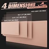 K KNODEL Small Office Leather Desk Mat 60x35cm Pink Waterproof Dual Sided view 4
