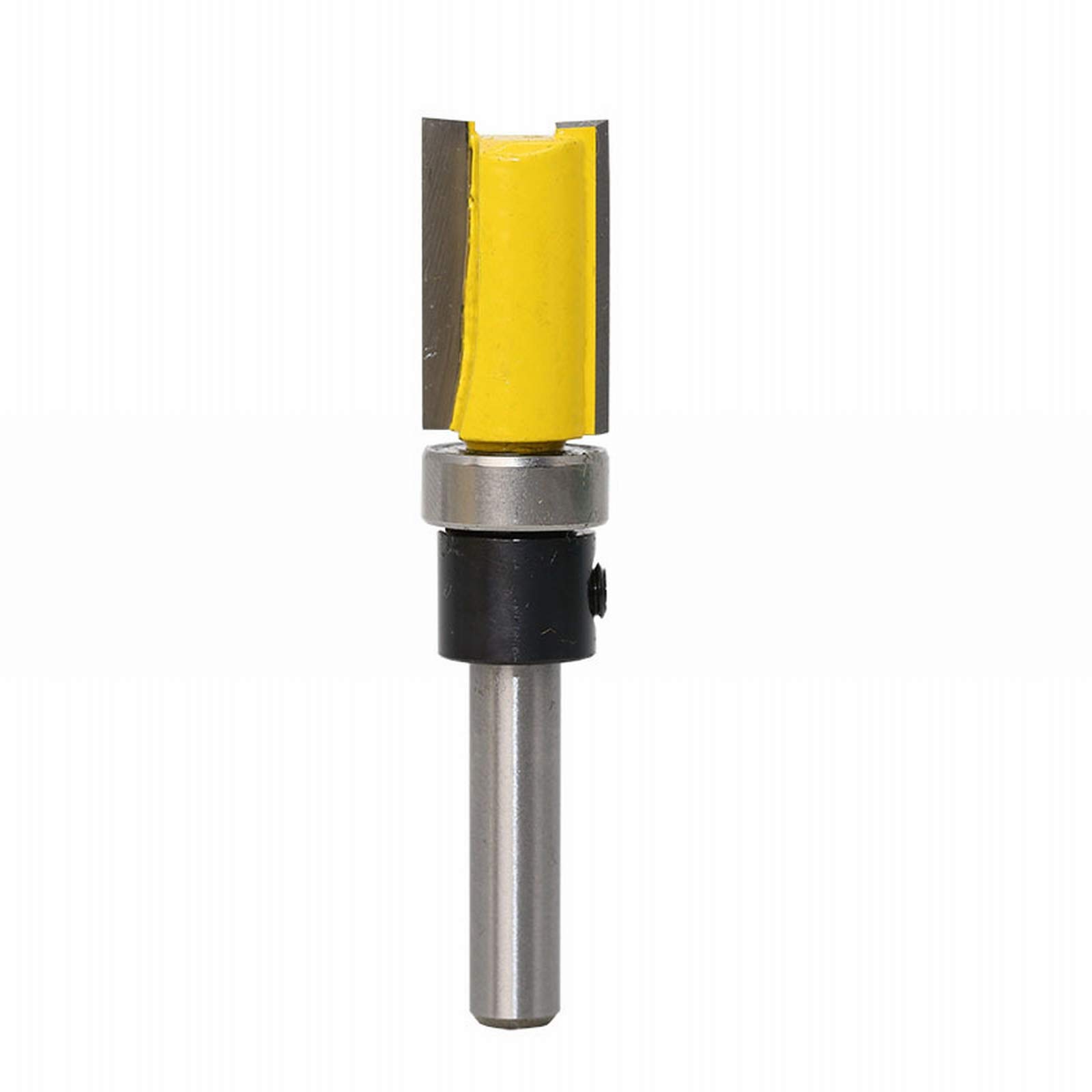 ExcInter 1/4 Inch Shank Flush Trim Pattern Router Bit Template Router,1/4x5/8x20,Woodworking Top Bearing Milling Tools for Wood Hardwood Particleboard MDF — image 1