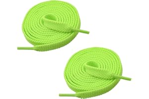 VSUDO Flat Double Layer Shoe Laces for Sneakers, Thick Flat Sneakers Shoelaces