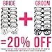 Bridal Bachelorette Party Favors - Wedding Kit - Bride & Bridesmaid Party Sunglasses - Set of 6 Pairs - Themed Novelty Glasses for Memorable Moments & Fun Photos (6pc Set, Black & White)