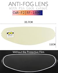 Puentemys CWR-F2 Shield Visor with Anti-Fog Lens