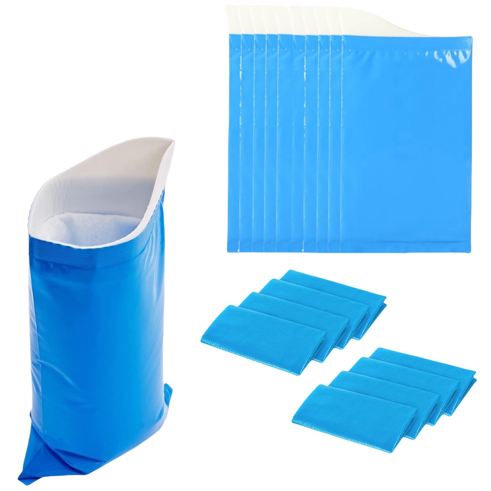 flintronic 8Pcs Disposable Urine Bags, 700ML Emergency Toilet Pee Bags, Portable Urine Bags for Men Women Kids Patient and Pregnant, Vomit Bags Travel Urinals for Camping Travel and Traffic Jam