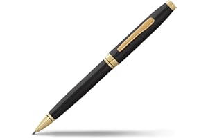 CROSS Coventry Ballpoint Pen (Medium Stroke Thickness & Gift Box) - Black/Gold