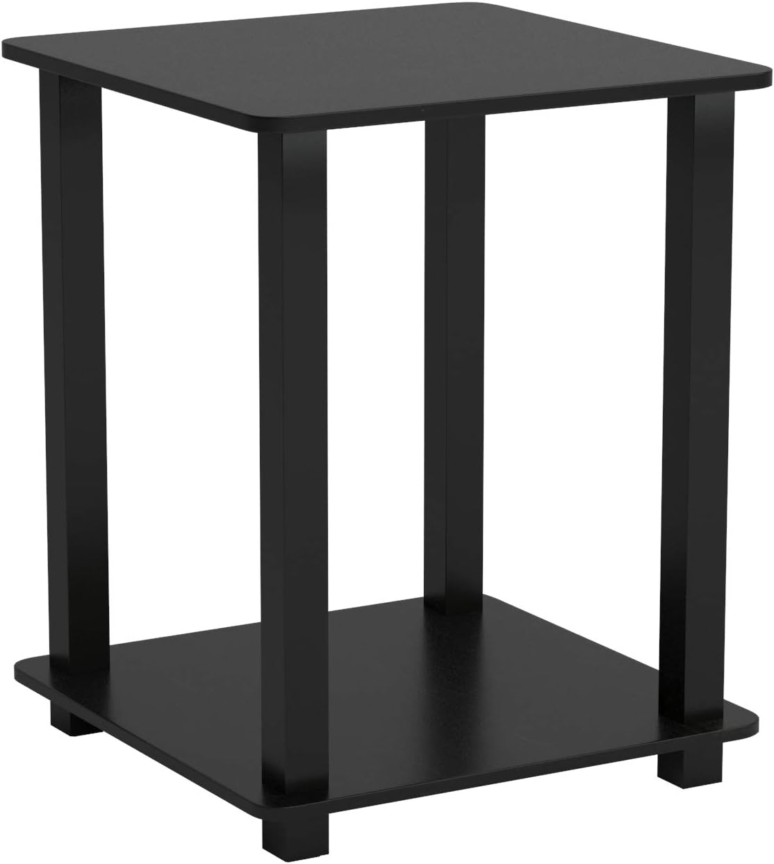Furinno Simplistic End Table, Espresso/Black: Kitchen & Dining