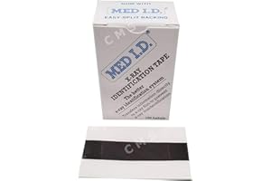 LA SHIELD X-Ray Identification Tape 2" Wide (3/4" Writeable) 3" Strips Y