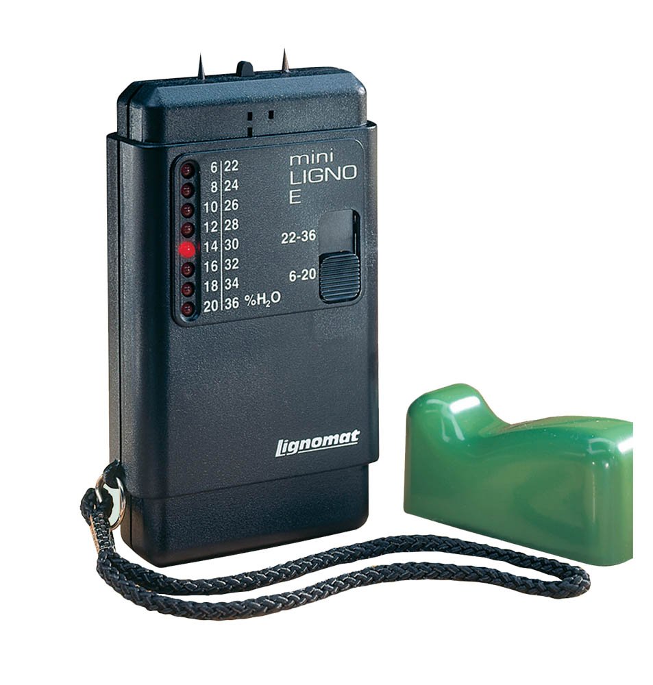 Lignomat MINILIGNO E 6 to 36percent Pin LED Wood Moisture Meter