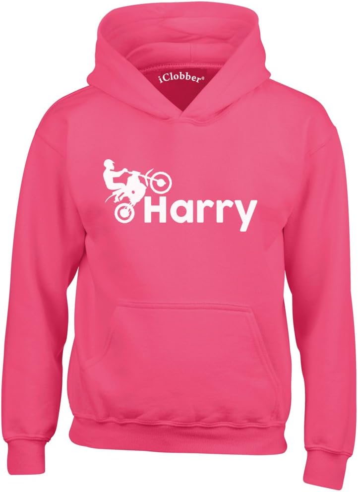 iClobber Motocross Hoodie Moto-X Personalised with Your Name