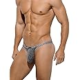 Casey Kevin Men's Thongs Underwear Sexy Lace G-String Bulge Pouch Breathable Panties