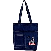 Ethbox Women's denim wallet, casual handbag, crossbody shoulder bag, girl tote canvas bag