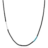 COAI Men's Beaded Necklace, Heishi Crystal Necklace for Men 20-26“