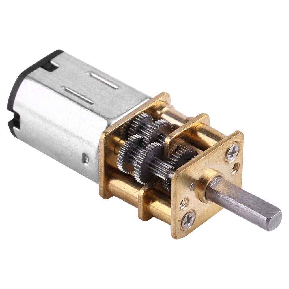 DC 6V 10/15/20RPM DC Gear Motor,Reduction Motor Electric Gear Box Geared Motor 6V with Long Output Shaft for Reduce Speed of Gears for Applications of High Torque 1:1000(6V 10RPM)