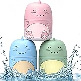 CloudMades Shaped Toilet Bowl Cleaner Bottle, Bathroom Toilet Tank Cleaner with Ocean, Jasmine, and Peach Scent,Three bottles can be used for 9 months (Ocean&Peach&Jasmine)