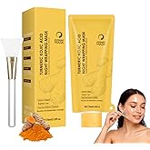 Fiorland Turmeric Kojic Acid Overnight Mask - With Brush for Easy Application, Nourishes & Revitalizes Skin Overnight, Convenient Packaging - 75ml (1PC)
