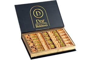 Nutlava Assorted Pistachio & Cashew Baklava Gift Box (40 Pieces) - Premium Ingredients, No Artificial Ingredients, Colors or 