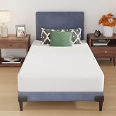 PayLessHere | 8 Inch Twin Mattress | Medium Firm Base Foam Mattress | White | Removable Washable Zipper Cover | Breathable &amp; Comfortable | Bed in a Box | CertiPUR-US Certified