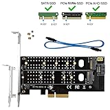 GODSHARK Dual M.2 PCIe Adapter, M.2 NVME SSD