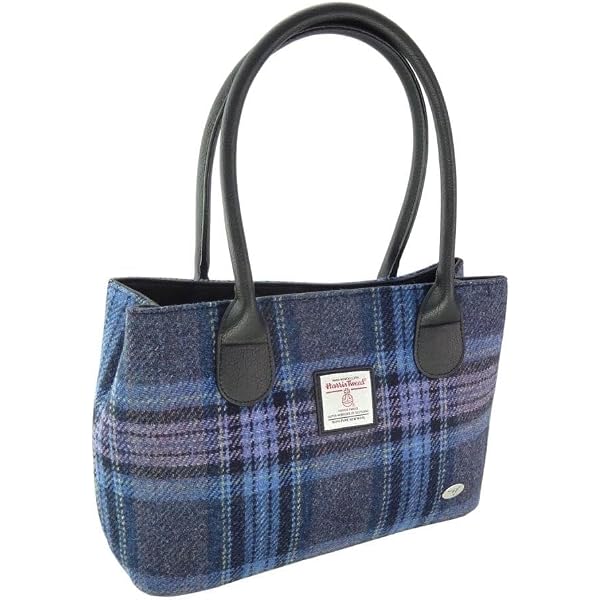 Harris Tweed Bag - Etsy 4624 Harris Tweed \'Torridon\' Shoulder Bag Coral Gingham display picture 1