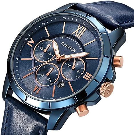 Watches for Men,Mens Stainless Steel Watches Men Chronograph Waterproof Sport Date Quartz Wristwatch Classic Watch