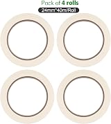 Fabsome Masking Tape 4 Rolls 24mm x 40m General Purpose Decorating Painting DIY view 2