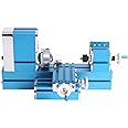 Mini Metal Lathe Machine DIY Tool Benchtop Wood Lathe Woodworking for Hobby Sience Education Modelmaking, AC110V-240V50/60HZ