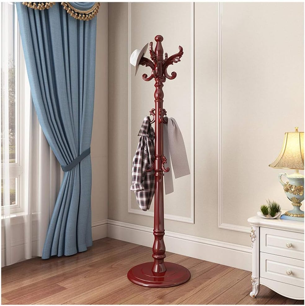 Coat Rack Stand Wood Coat Trees Free Standing Coat Hat Stand Storage