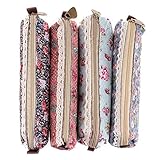 Golf Fashion Set of 4 Cute Sweety Floral Pen Pencil Bag Case Holder Cover Pouch Bag, School Office Accessories for Students Teens Boys and Girls